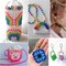 1820 Pieces Crystal Beads for Jewelry Making, Crystal Acrylic Beads Faceted Jewelry Beads Bicone Gem Beads for Jewelry Making (6 MM)